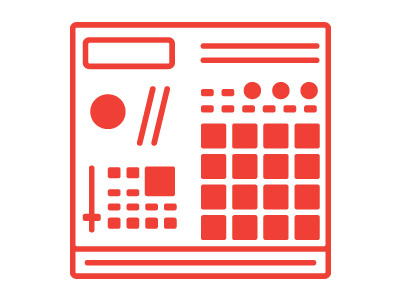 Mpc beats icon illustration mpc vector