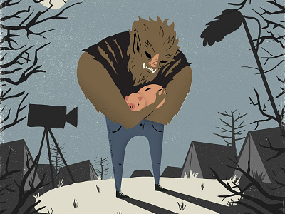 Werewolf festival illustration vector werewolf