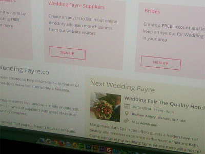 Wedding Fayre Preview design fayre preview website wedding