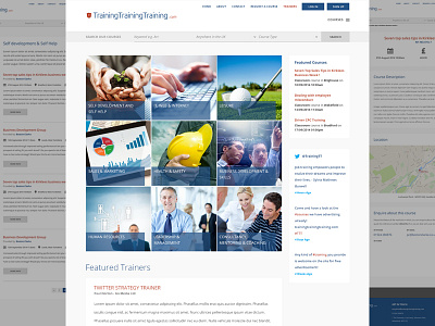 Website design for a training company design homepage training web web design website