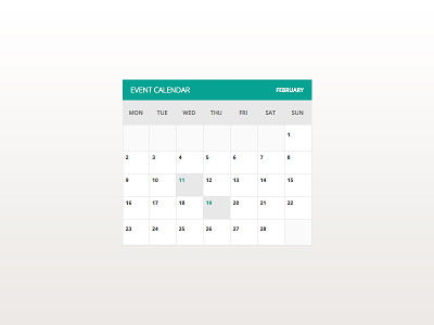 Event Calendar Widget calendar event event calendar ui widget