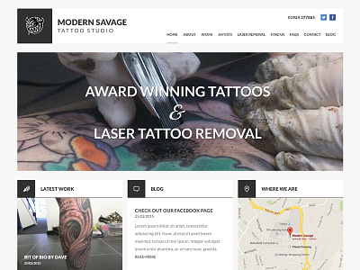 Tattoo Studio Website Design