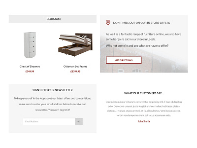 Content blocks for eCommerce homepage blocks ecommerce homepage ui web design website