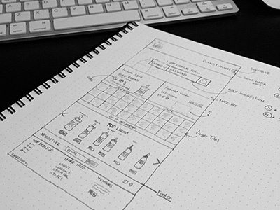 Wireframe for my new project