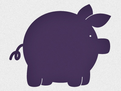 The Purple Pig illustration luke18 pig purple vector