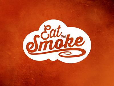 Eat The Smoke - Logo Design americana bbq brand identity logo design