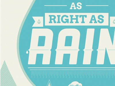 As right as - Print poster print print design weather