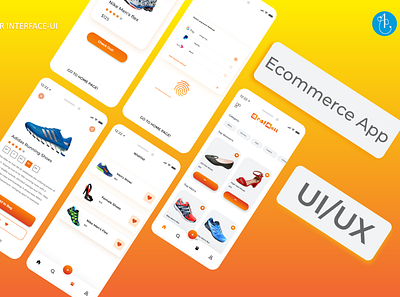 Ecommerce app UI design graphic design