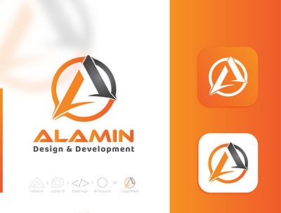 ADD Logo Design -personal branding 3d add tech alamin araf animation branding design business logo designer developer graphic design icon design logo design motion graphics personal branding