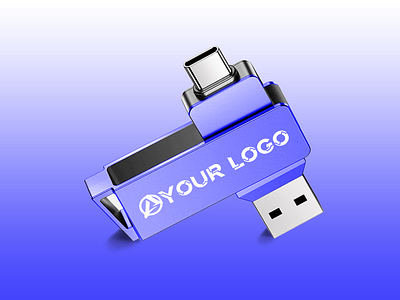 USB Flash Drive Mockup 3d branding flash drive mockup graphic design multi purpose usb pendrive mockup psd mockup usb mockup usb type c