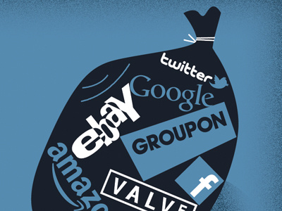 Garbage amazon fb google groupon twitter valve