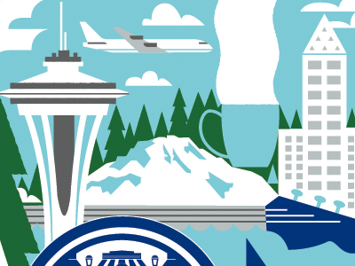 Seattle by Matthew Hollister on Dribbble