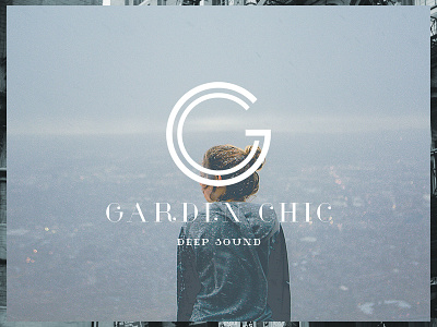 Logo for Garden Chic background chic deep garden garden chic gc logo music sound typo