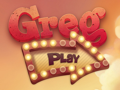 Mobile game "Greg" candy debut design game game art hello dribbble logo match3 mobile game play button play icon sweet ui ux