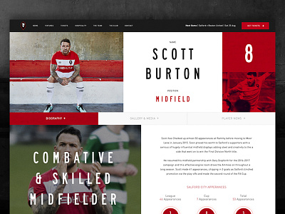 Salford City Football Club digital football grunge profile salford soccer sport team ux