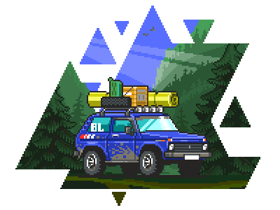 Niva touring one 2d niva pixel pixelart tourism