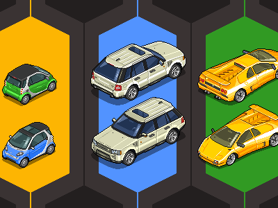 Choose Your Ride cars iso isometric pixel pixelart vehicles