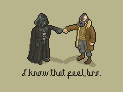 I know that feel, bro 8 bit batman fanart pixel pixelart starwars