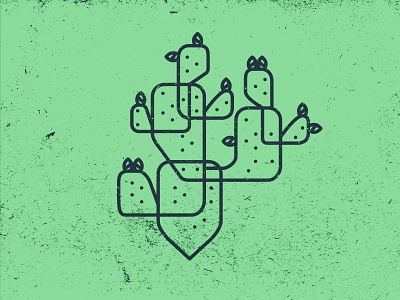 Shapes and Cacti austin catus desert illustration logo mark minimalism nature plants symbol vector