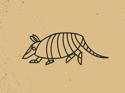 Shapes and Armadillos animals armadillo austin illustration logo mark southwest southwest vibes texas vector