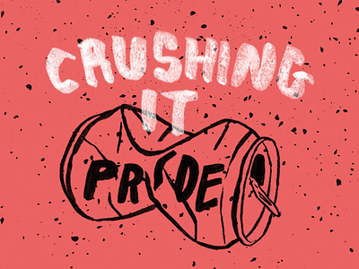 Crushing It brush brush pen can crush crushed hand lettering ink lettering type