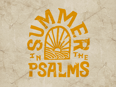 Summer in the psalms icon illustration logo ocean procreate psalms rays summer sun
