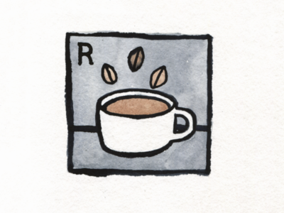 3. Roasted austin coffee design illustration inktober inktober2018 roasted