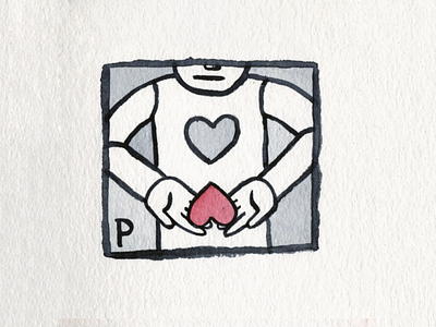 9. Precious austin brush conceptual design heart icon illustration inktober inktober2018 precious
