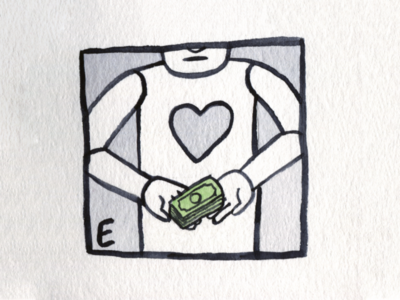 22. Expensive austin brush conceptual design expensive heartless icon illustration inktober inktober2018 money