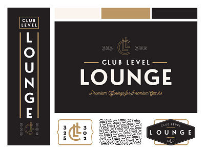 Lounge Branding badge branding identity logo monogram pattern restaurant