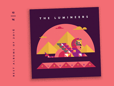 Best Albums of 2016 - 12 | Lumineers album covers countdown illustration pyramids sphinx