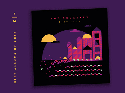 Best Albums of 2016 - 4 | The Growlers album covers building city countdown illustration