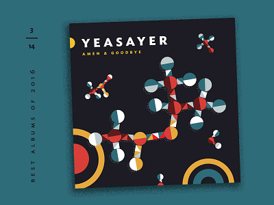 Best Albums of 2016 - 3 | Yeasayer album covers chemisty countdown illustration molecules