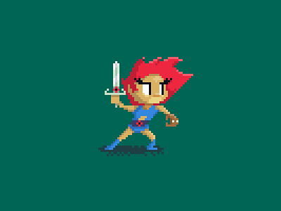 Pixel Art: Leono animation character illustration leono pixelart thundercats toy