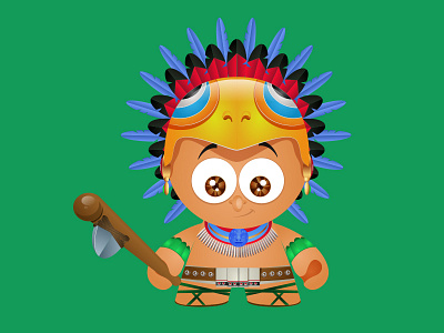 Historical Soldiers: Inca avatar character illustration inca soldier toy