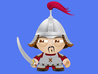 Historical Soldiers: Mongol avatar character gengis kan illustration mongol soldier toy