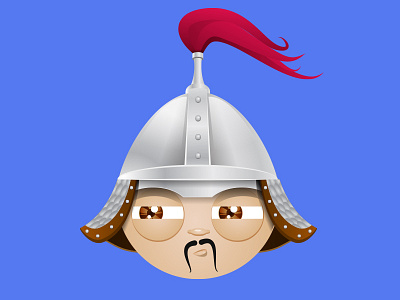 Mongol Face avatar character gengis illustration kan mongol soldier toy