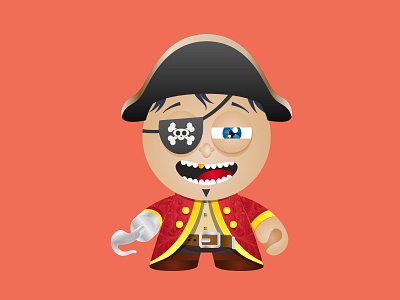 Historical Soldiers: Pirate avatar character illustration pirate soldier toy