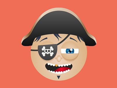 Pirate Face avatar character illustration pirate soldier toy