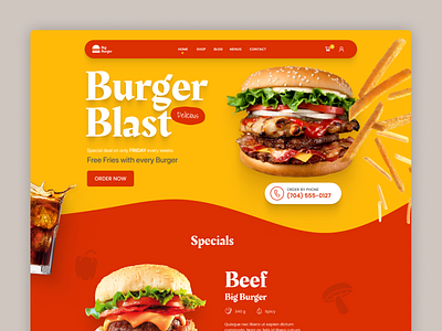 Big Burger — Burger and Food Delivery Restaurant brand identity design graphic design portfolio ui