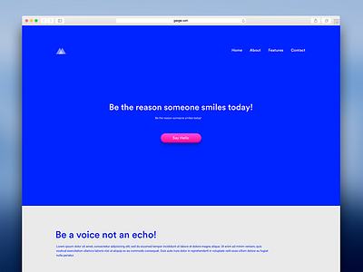 Motivational Landing Page landing page