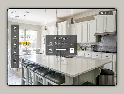 Smart Home Control Panel 🏠 app control panel dashboard design room smart home ui ux