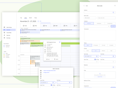 Papantlas - Calendar CMMS 🖥 analytics calendar cmms form management system schedule uidesign ux workspace