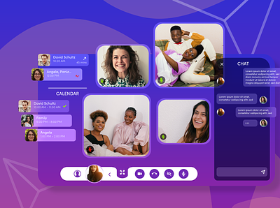 Online Chat Room 💬 chatroom connect interface design social app webcall