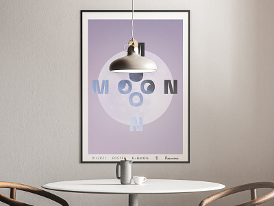 Poster Blue Moon Moon