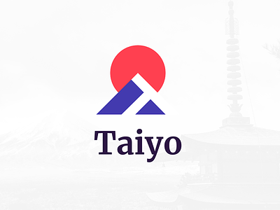Taiyo - Logo Design branding flat icon logo logo design minimal mountain sun symbol