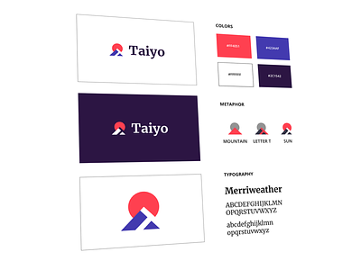 Taiyo - Visual Brand Identity brand identity brand identity design branding clean flat logo minimal overview visual identity