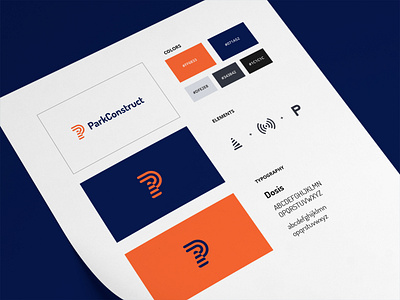 ParkConstruct Overview brand identity brand identity design branding clean flat guidelines logo minimal overview