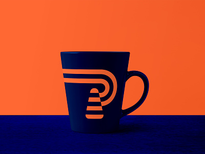 ParkConstruct Mug Design brand identity design branding clean flat logo minimal mockup mug mug mockup