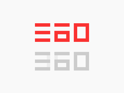 360 Logo Design clean flat icon logo minimal simple logo
